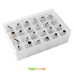 24pc Nozzle Piping Set for Cake Decoration and Icing, 17x11.2x4.8cm