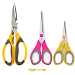 Multipurpose Kitchen and Household Scissor Set of 3 (8.5"",6.5"",5.5""), Colour May Vary, Standard