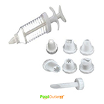 Cupcake Muffin Frosting Decorating Tool Set with Different Nozzles