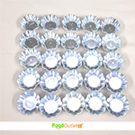Aluminum Small Tiny Tart/Quiche/Pie Dish Baking Mold 1.5'' (Pack of 25)