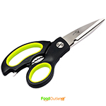 Multifunction Stainless Steel Kitchen Scissor with Nut Cracker and Bottle Opener - Multicolour, Standard Size